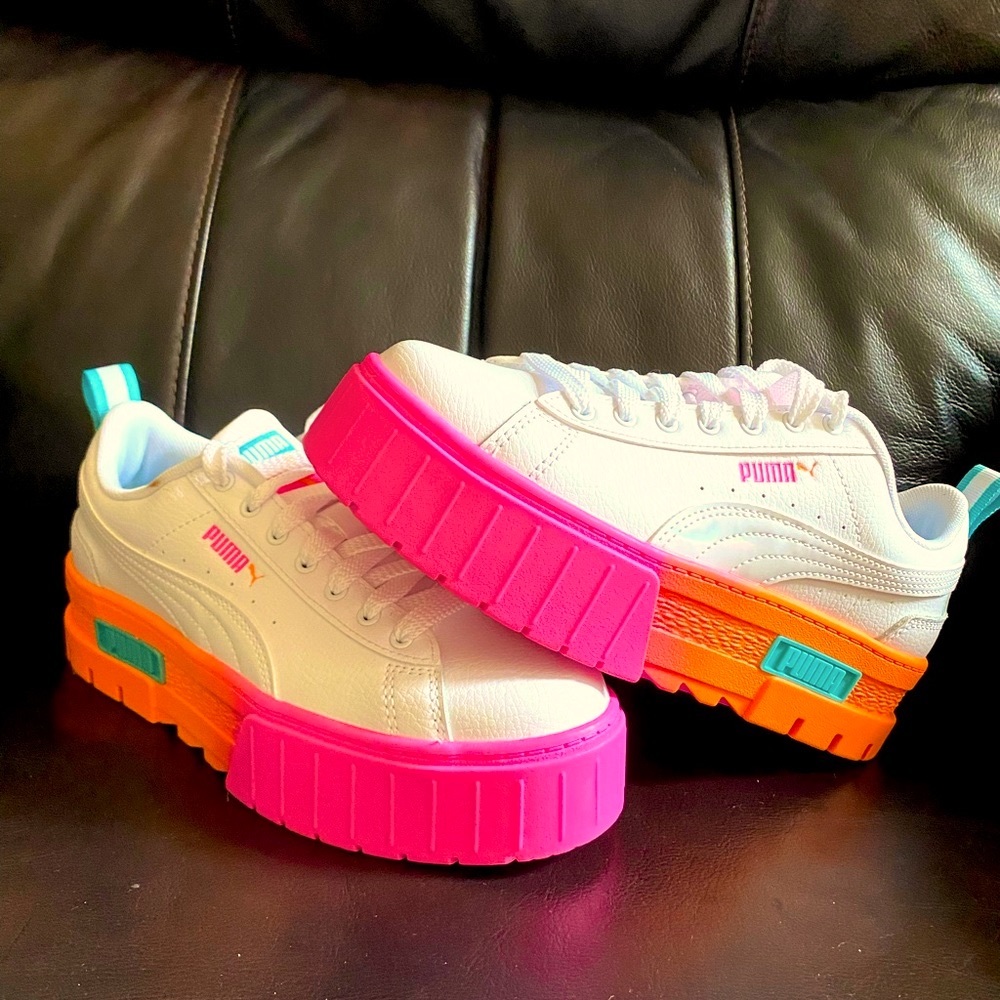 💜💜 SOLD 💜💜. PUMA “Mayze Daybreak” Wedge Sneakers